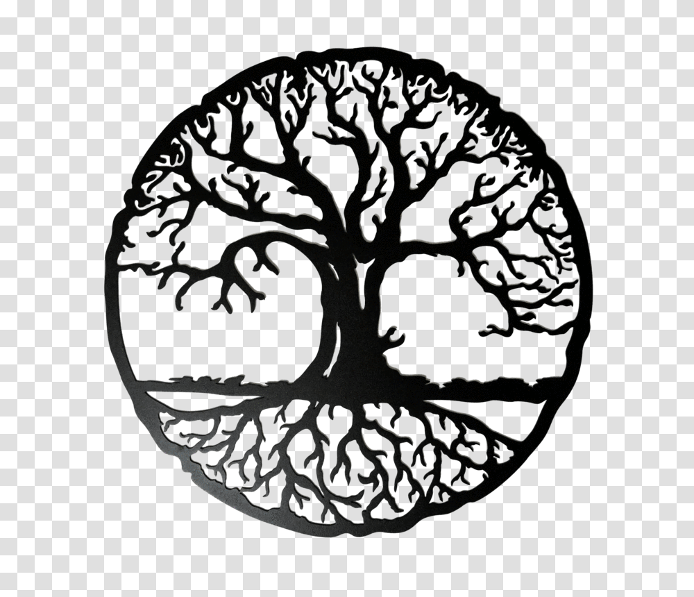 Tree Of Life Roots, Rug, Silver, Silhouette Transparent Png
