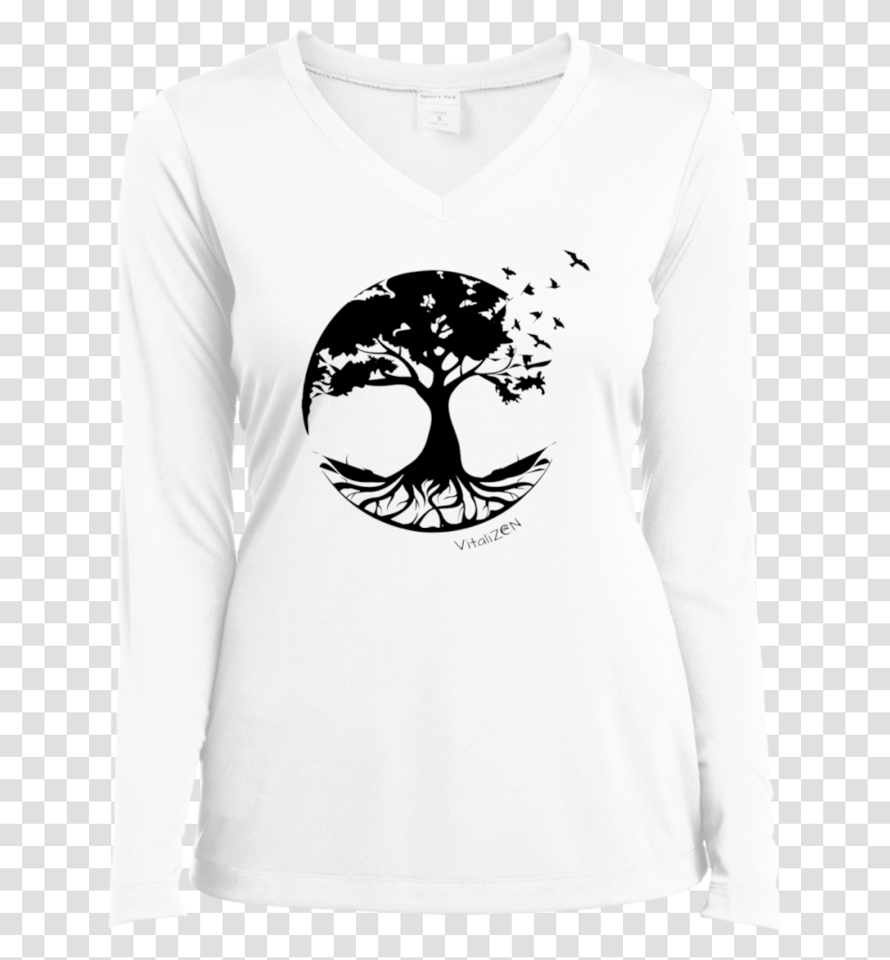 Tree Of Life Silhouette, Sleeve, Apparel, Long Sleeve Transparent Png