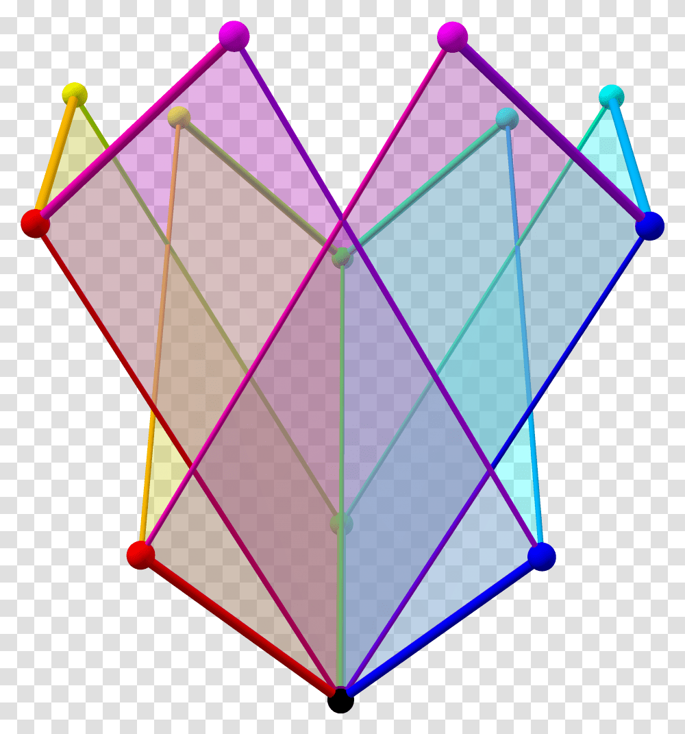 Tree Of Weak Orderings In Concertina Cube Plain Triangle, Toy, Kite Transparent Png