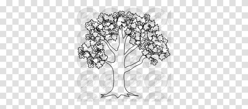 Tree Outline For Classroom Therapy Use Great Tree Clipart Clip Art, Helmet, Label, Text, Alphabet Transparent Png