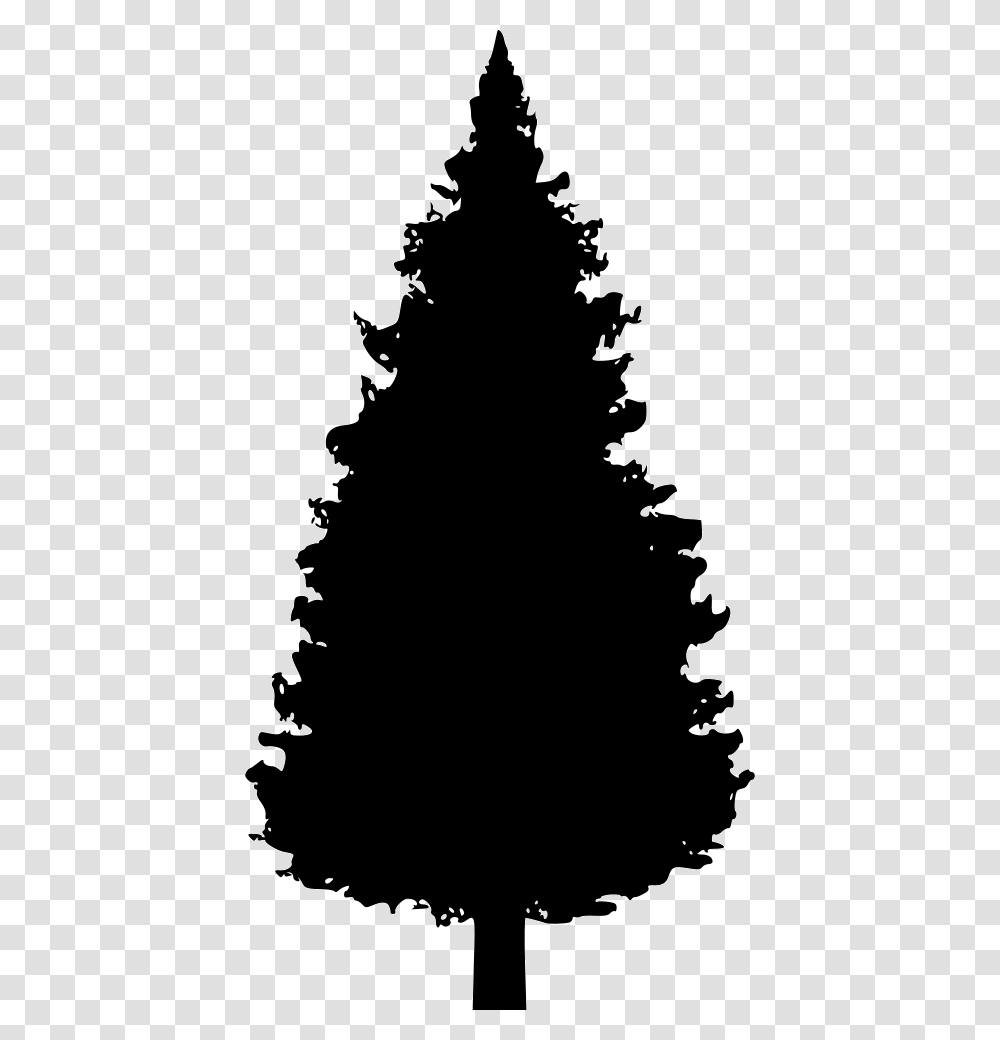 Tree Pine Vector Black And White Christmas Tree, Silhouette, Stencil, Plant, Person Transparent Png