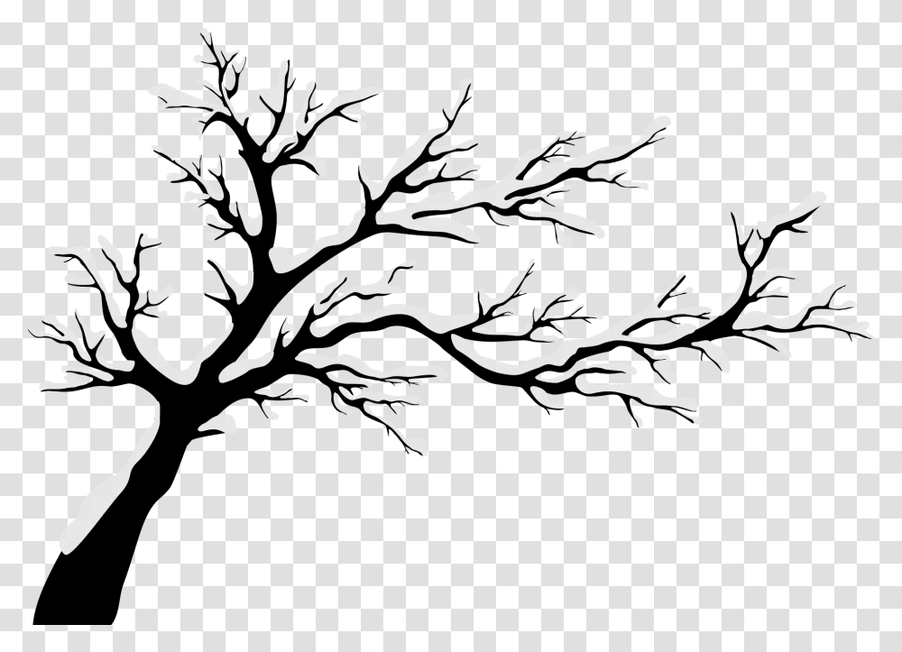 Tree Silhouette Autumn Wall Tree Stickers Vector, Stencil, Floral Design Transparent Png