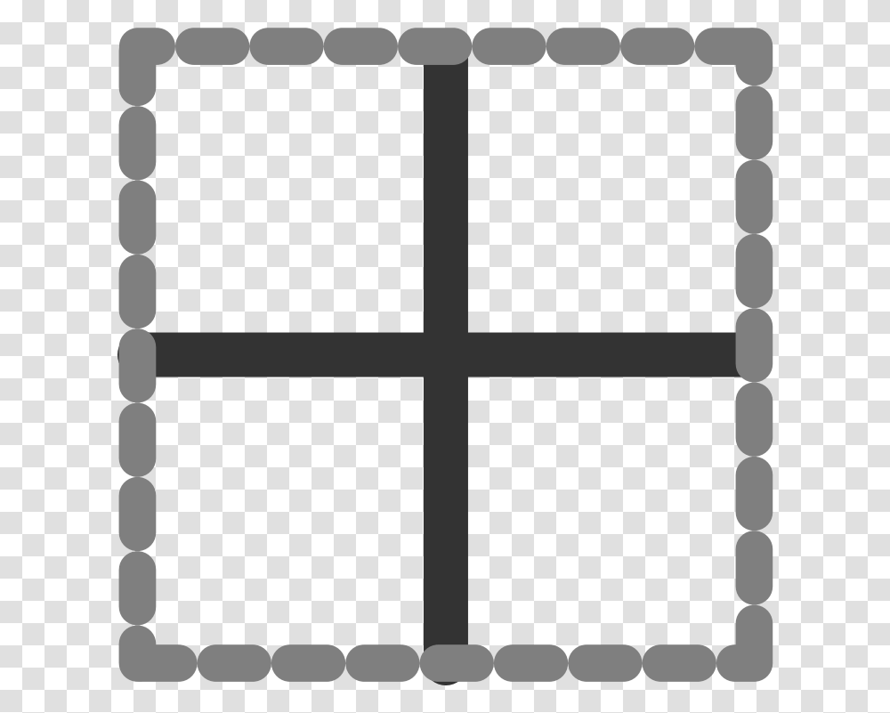 Tree Silhouette Border At Getdrawings, Cross, Window Transparent Png