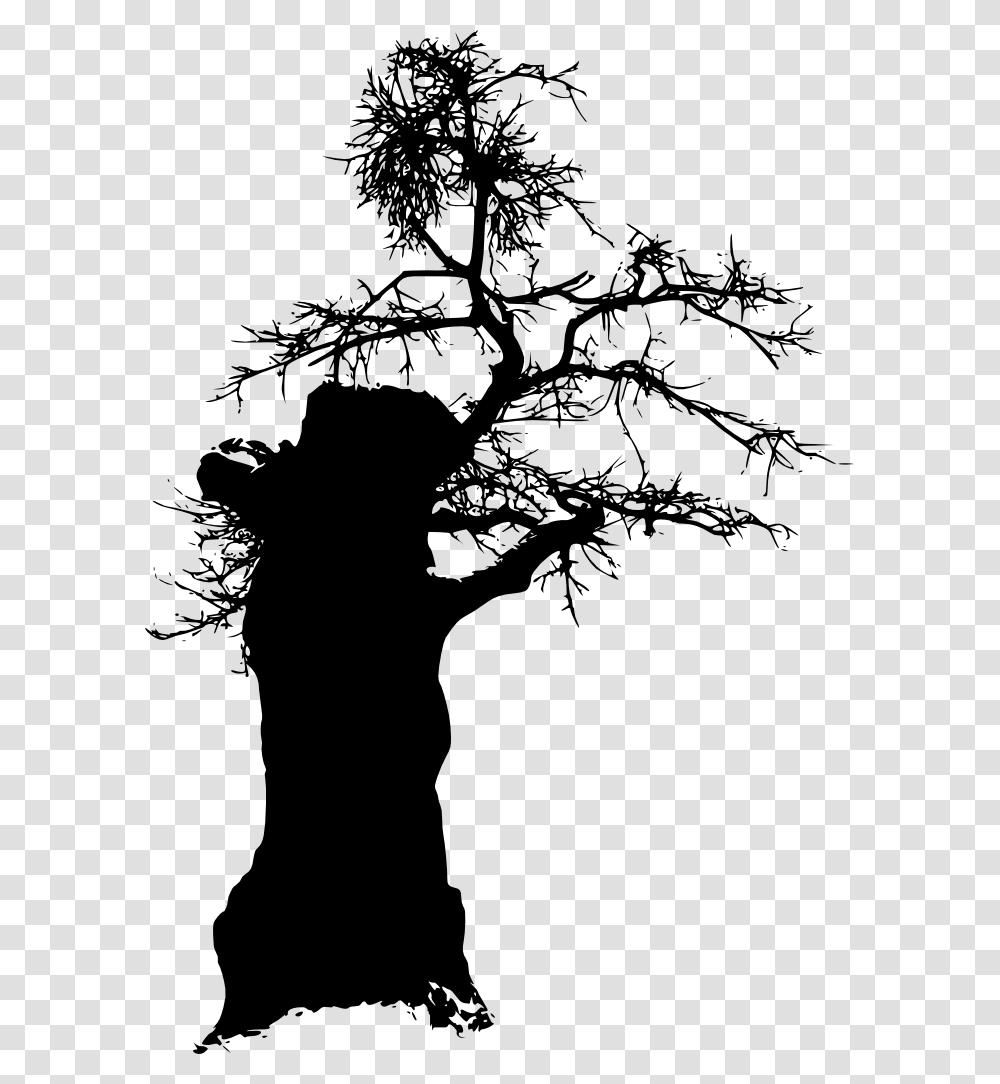 Tree Silhouette Silhouette, Plant, Back, Person, Human Transparent Png