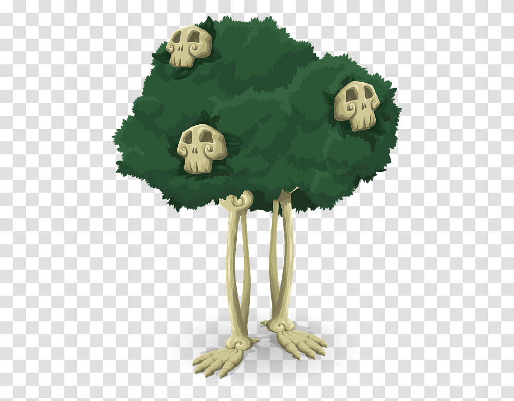 Tree Skeleton Bones Halloween Scary Spooky Skulls Baum Aus Knochen, Plant, Root, Mammal, Animal Transparent Png