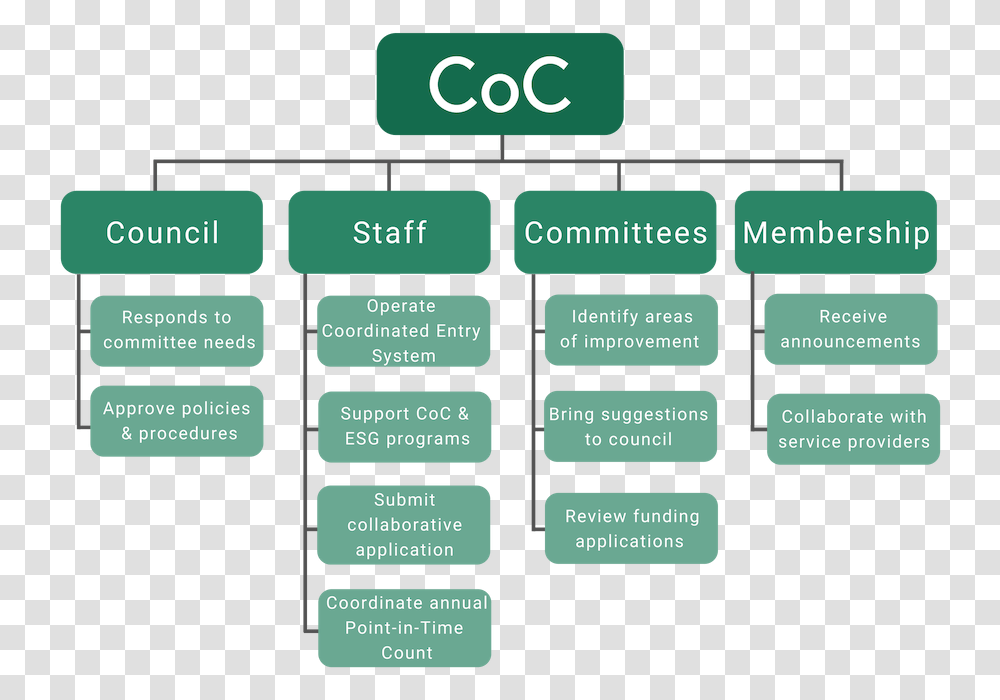 Tree Structure Of Coc Organization Management And Organization Chart, Word, Number Transparent Png