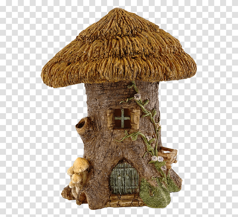 Tree Stump Fairy House Scale Model, Plant, Fungus, Agaric, Mushroom Transparent Png