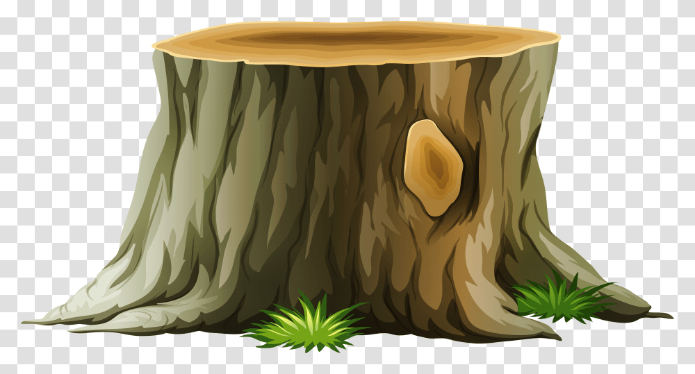 Tree Stump Trunk Clip Art Cartoon Tree Stump, Painting Transparent Png