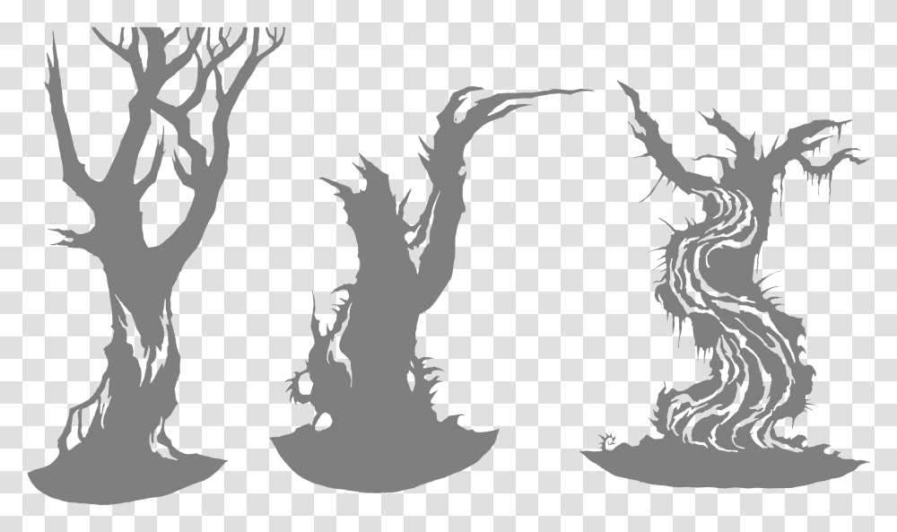 Tree Swamp Clip Art Swamp Tree Cliparts Download Swamp Silhouette Easy, Stencil, Dragon, Person, Human Transparent Png