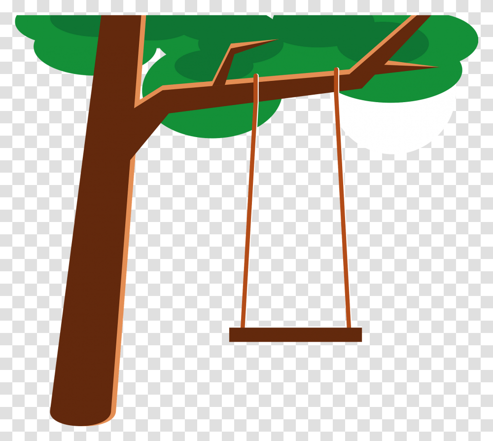Tree Swing Clipart Free Download Creazilla Tree With Swing Clipart, Bow, Insect, Invertebrate, Animal Transparent Png
