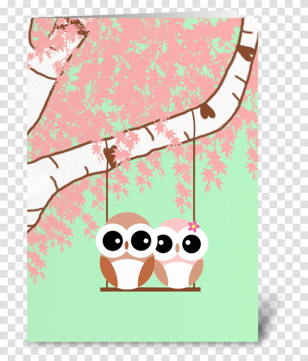 Tree Swing Greeting Card Cartoon, Advertisement, Poster, Paper, Plot Transparent Png