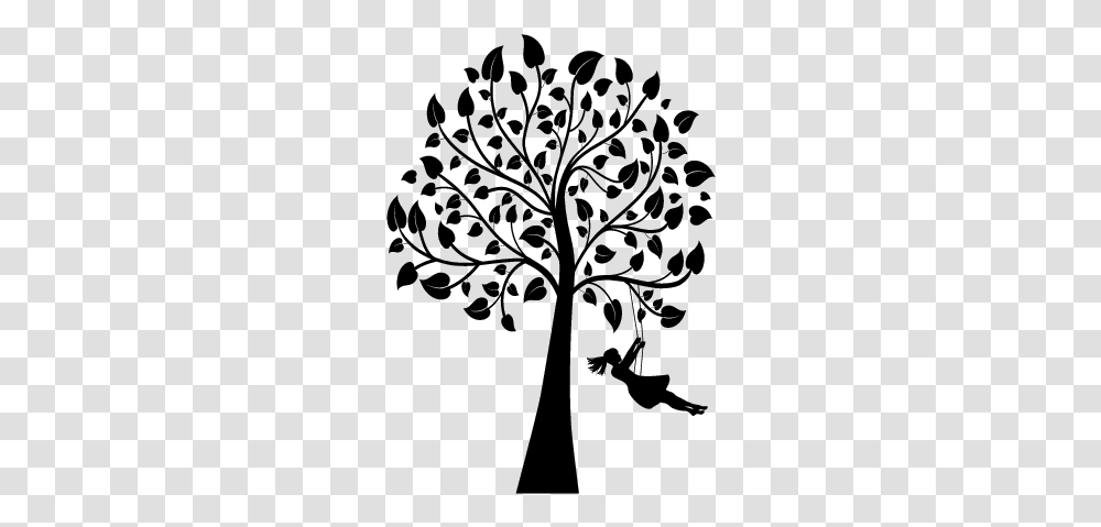 Tree Swing Pictures Tree Trunk With Leaves, Gray, World Of Warcraft Transparent Png