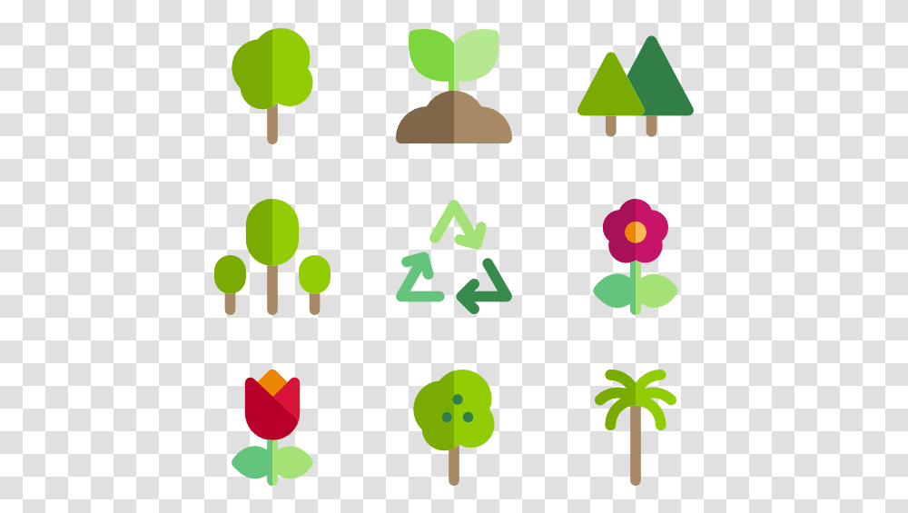 Tree Symbol Flat Icon Ecology, Recycling Symbol Transparent Png