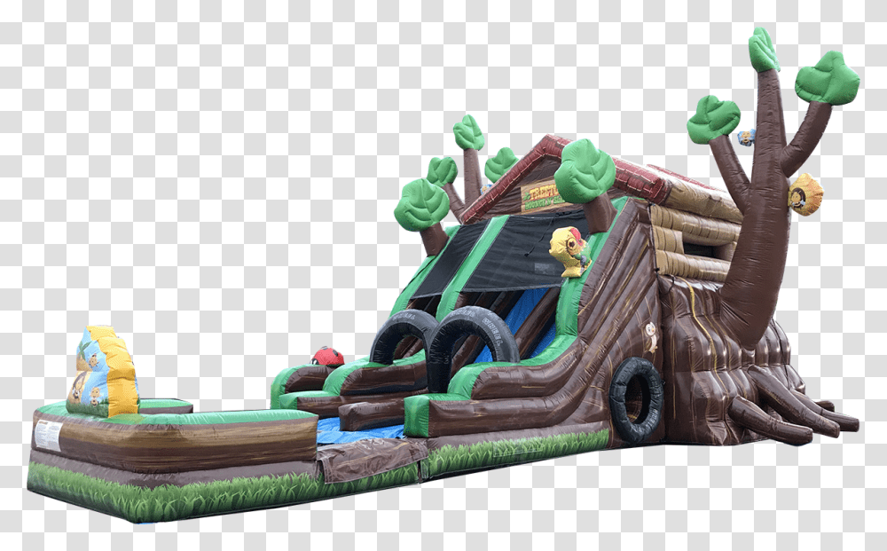 Tree Top Inflatable, Truck, Vehicle, Transportation, Person Transparent Png