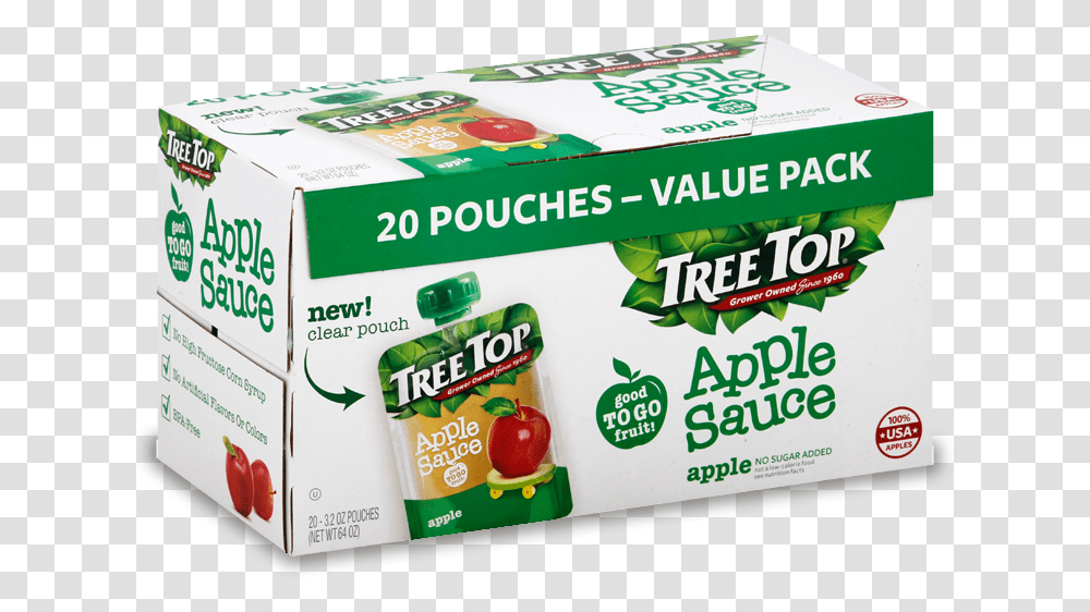 Tree Top No Sugar Added Applesauce Tomato, Gum, Bowl Transparent Png