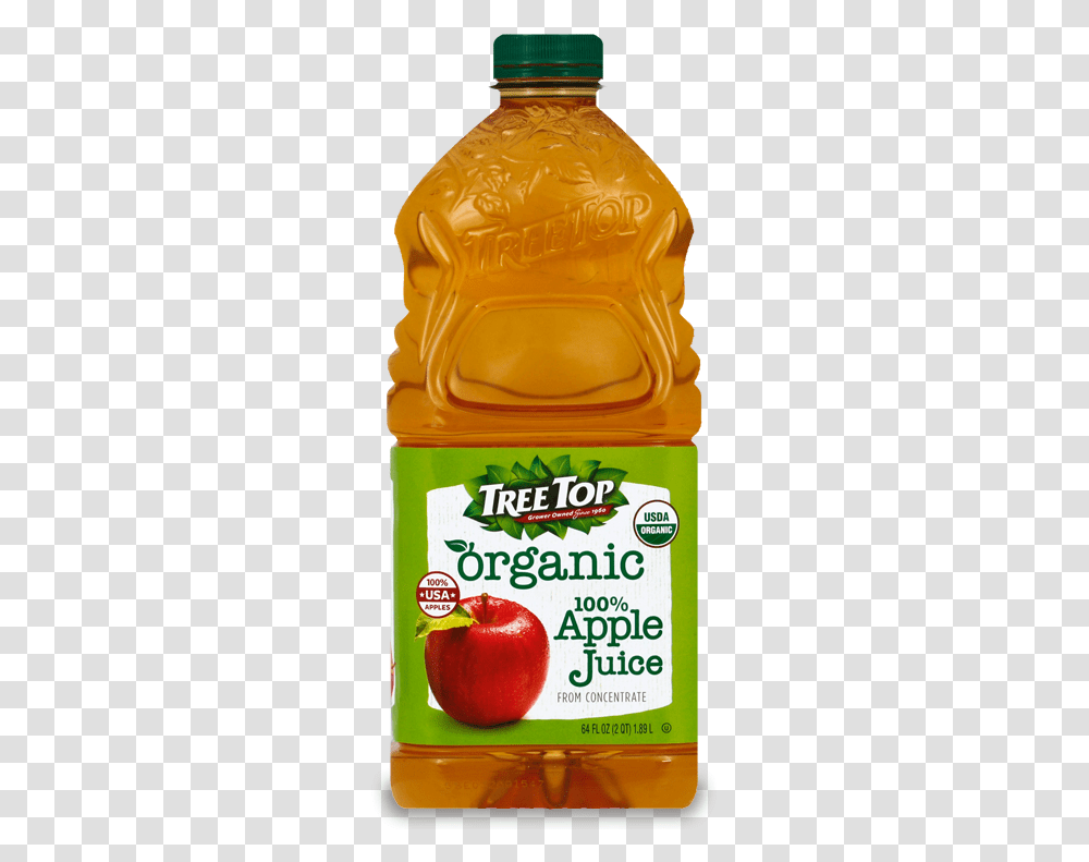 Tree Top Organic Apple Juice Plastic Bottle, Fruit, Plant, Food, Jar Transparent Png