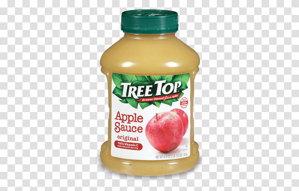 Tree Top Original Apple Sauce Jar Tree Top Apple Sauce, Fruit, Plant, Food, Mayonnaise Transparent Png