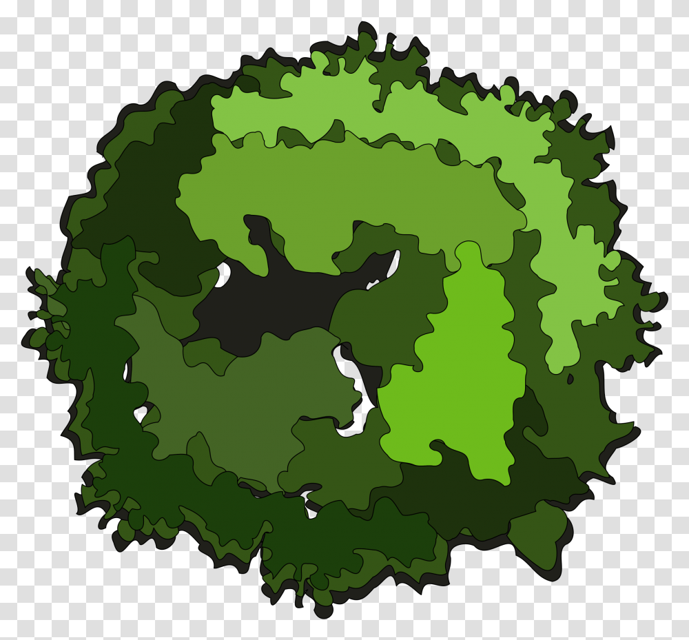 Tree Top View Clipart Tree Clipart Top View, Green, Military Uniform, Plant, Painting Transparent Png