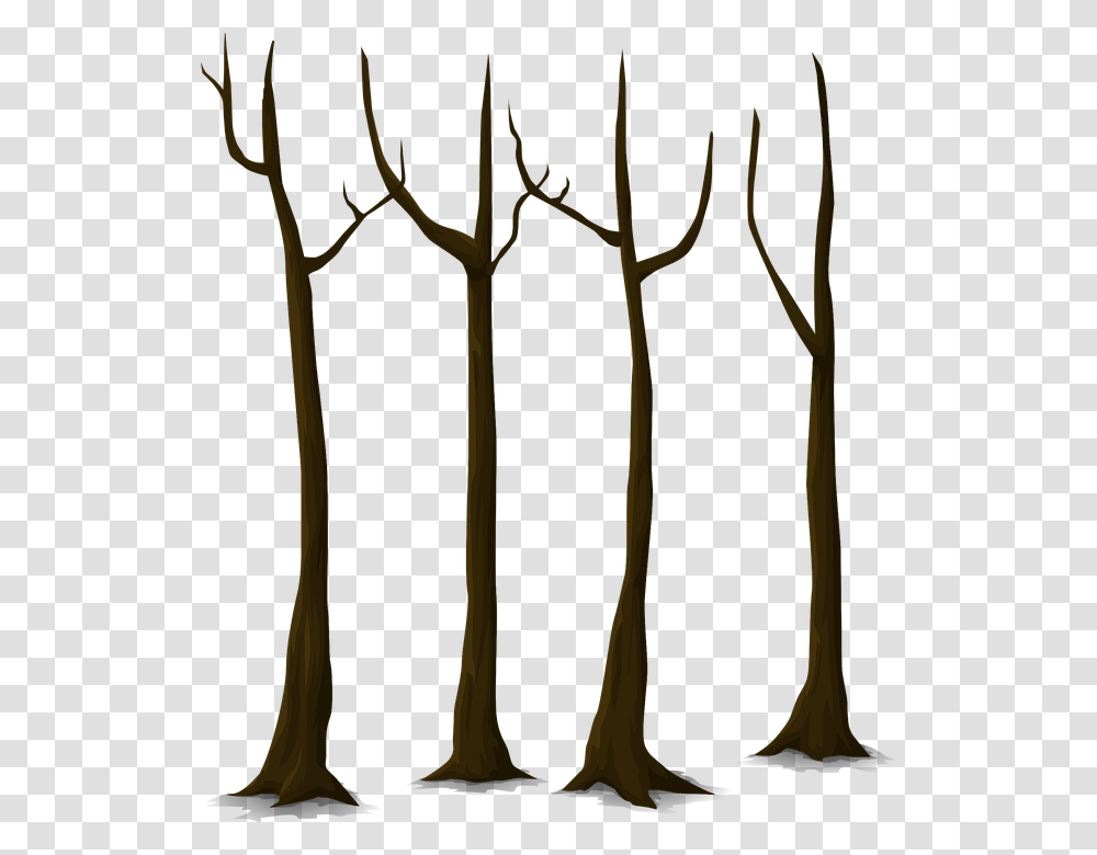 Tree Trunk Vector Image, Antler, Plant, Painting Transparent Png