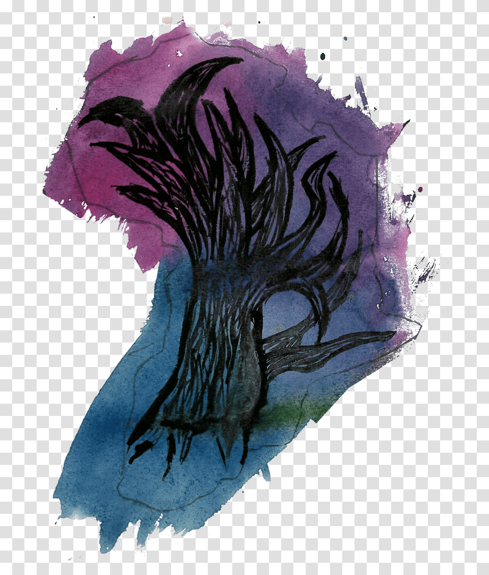 Tree Watercolor Watercolour Illustration, Clothing, Bird, Animal, Hat Transparent Png