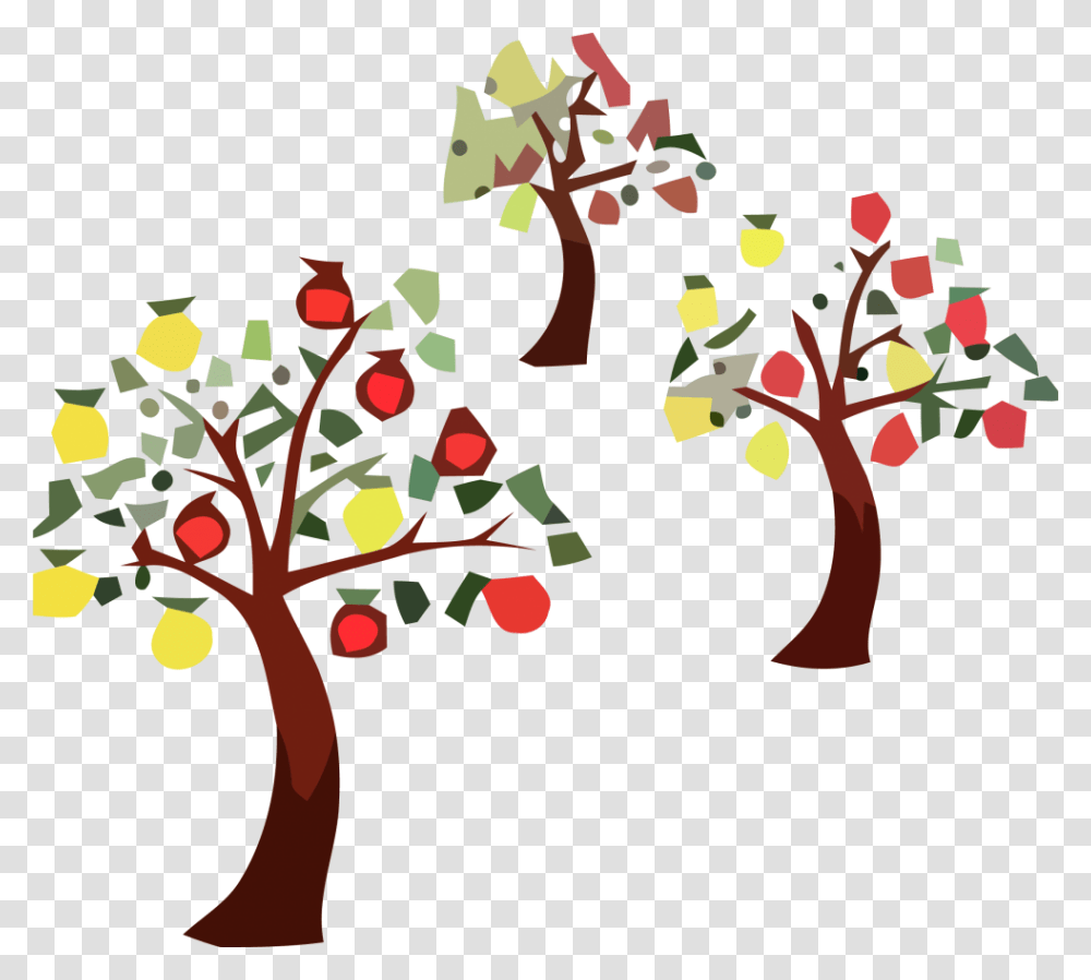 Tree With Fruits, Plant, Floral Design Transparent Png