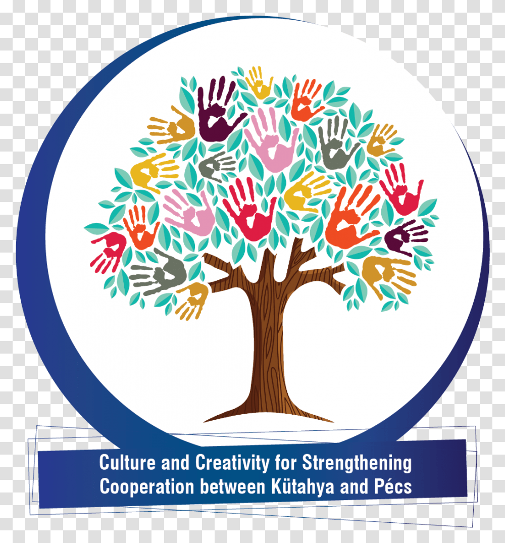 Tree With Hand Prints Clipart Download, Poster, Advertisement, Flyer Transparent Png