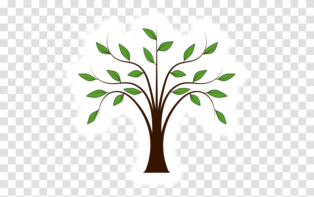 Tree With Leaf Clipart, Plant, Stencil, Floral Design, Pattern Transparent Png