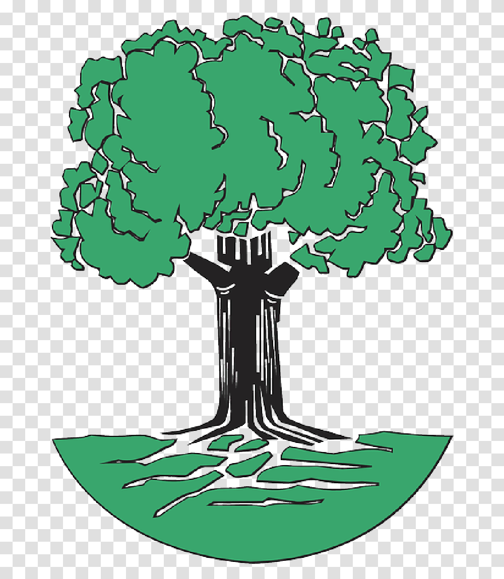 Tree With Roots Clip Art Free Johann Pachelbel Family Tree, Green, Vegetation, Plant, Bush Transparent Png