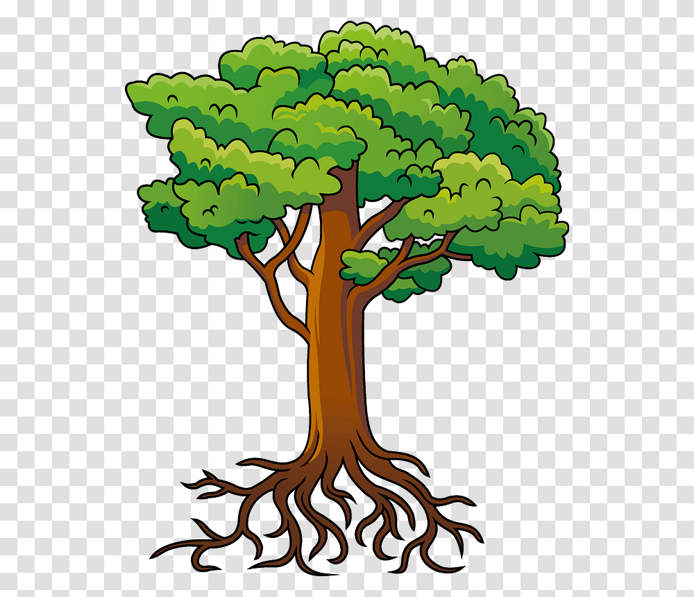 Tree With Roots Clipart Clip Art, Plant, Tree Trunk Transparent Png