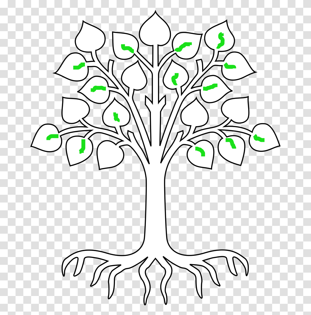 Tree With Roots Svg Vector Clip Art Svg Circles Of My Multicultural Self, Plant, Flower, Blossom, Stencil Transparent Png