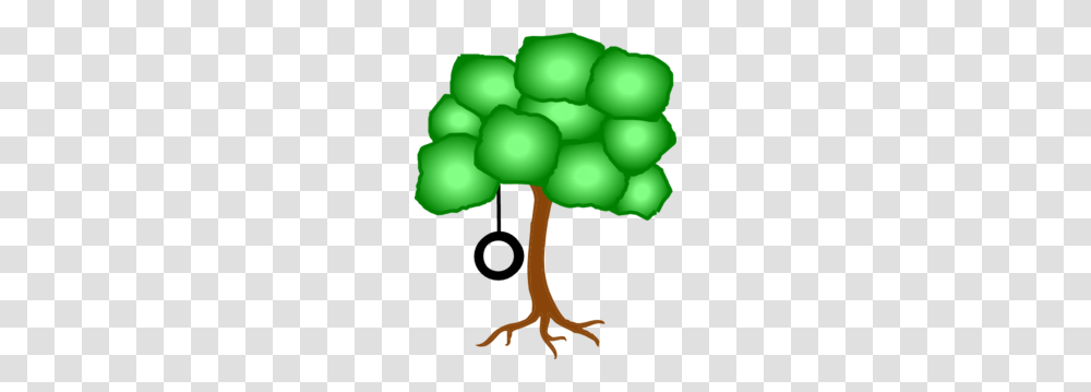 Tree With Swing Further Away Clip Art, Plant, Balloon, Green, Vegetable Transparent Png