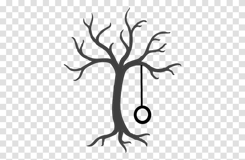 Tree With Tire Swing Clip Arts For Web, Stencil, Plant, Antelope, Wildlife Transparent Png