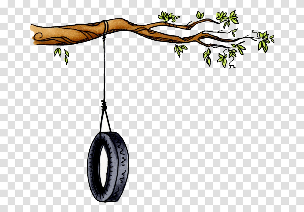 Tree With Tire Swing Tree With Tire Swing, Bow, Electronics Transparent Png