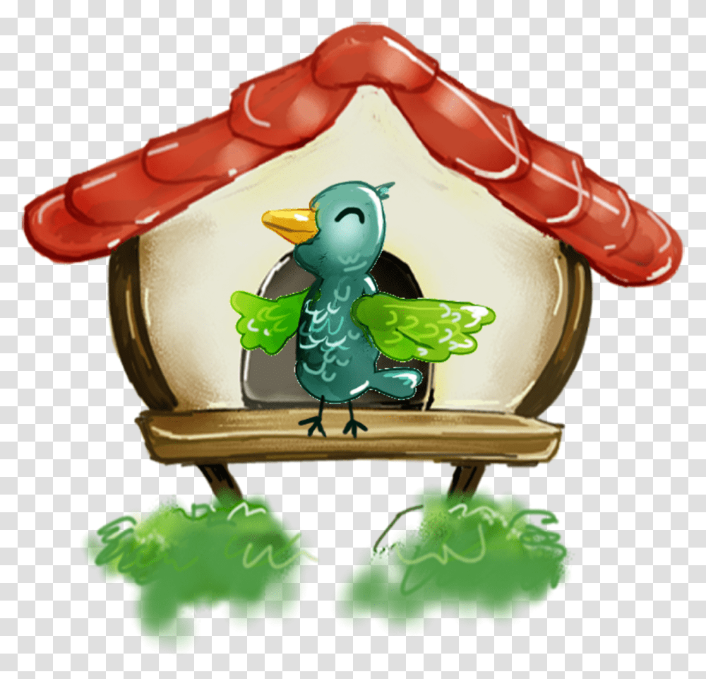 Treehouse Clipart Cartoon, Birthday Cake, Food, Animal, Green Transparent Png