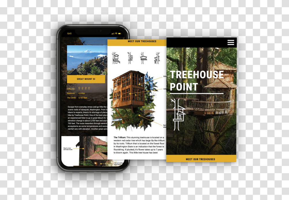 Treehouse Website - Kelly Tetrault Smartphone, Advertisement, Flyer, Poster, Paper Transparent Png