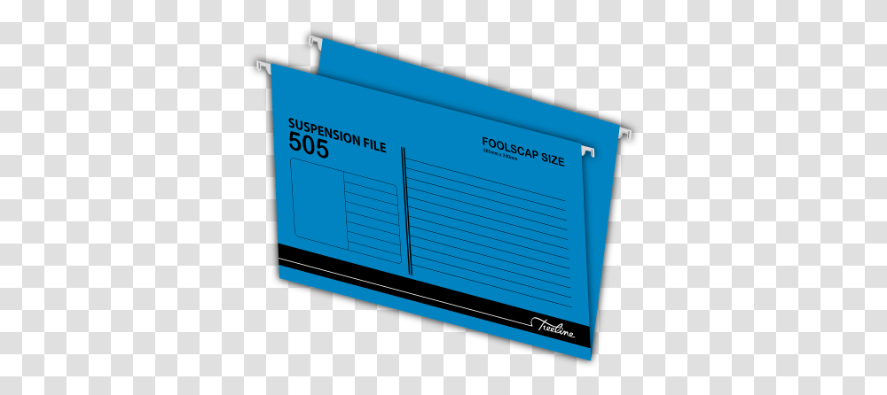 Treeline Foolscap Suspension Files 505 Light Blue Flat Panel Display, Text, Monitor, Screen, Electronics Transparent Png