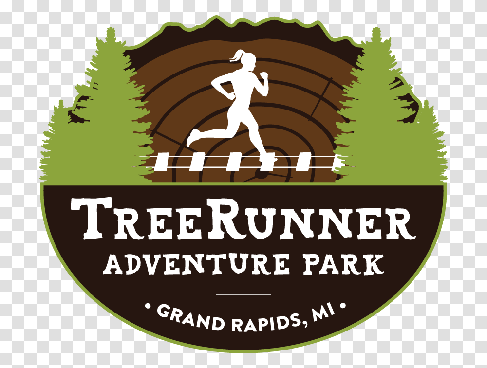 Treerunner Adventure Park Grand Rapids, Label, Plant, Person Transparent Png