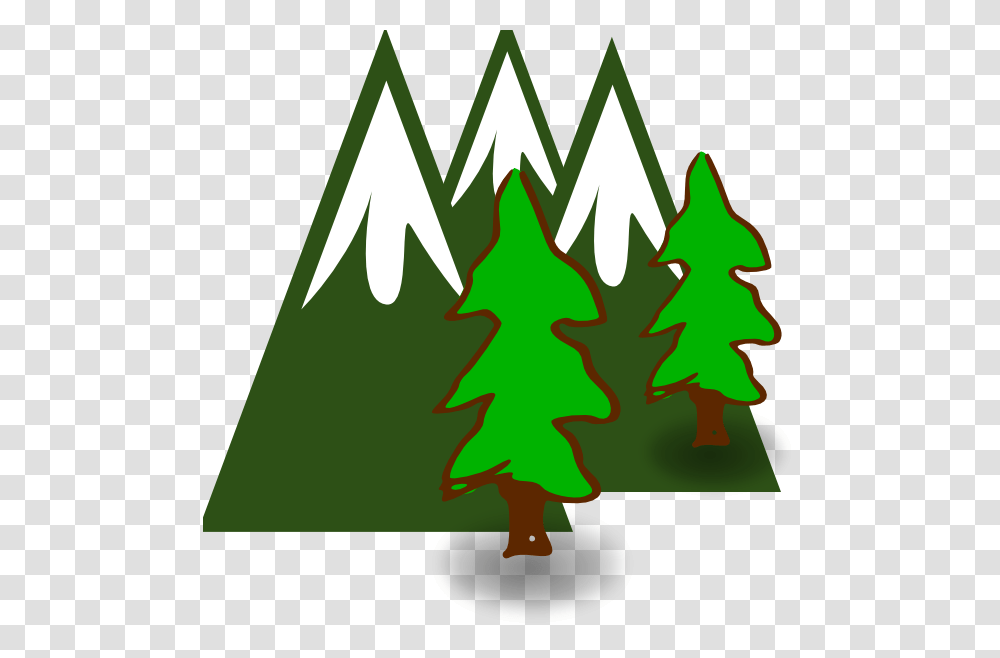 Trees And Mountains Clipart, Plant, Ornament, Star Symbol Transparent Png