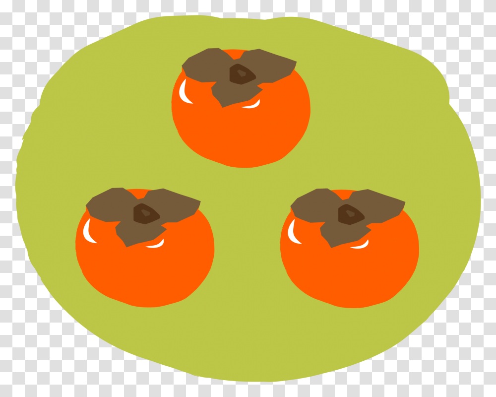 Trees And Treediospyrosproduce Persimmon Clipart, Plant, Food, Fruit Transparent Png