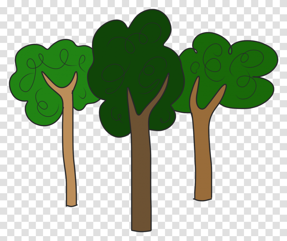 Trees Clipartix Attachment Lezincnyc Trees Clipart, Plant, Cutlery, Hand, Vegetable Transparent Png