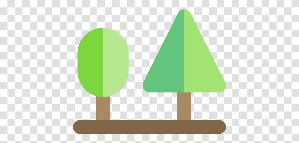 Trees Forest Icon Illustration, Triangle Transparent Png