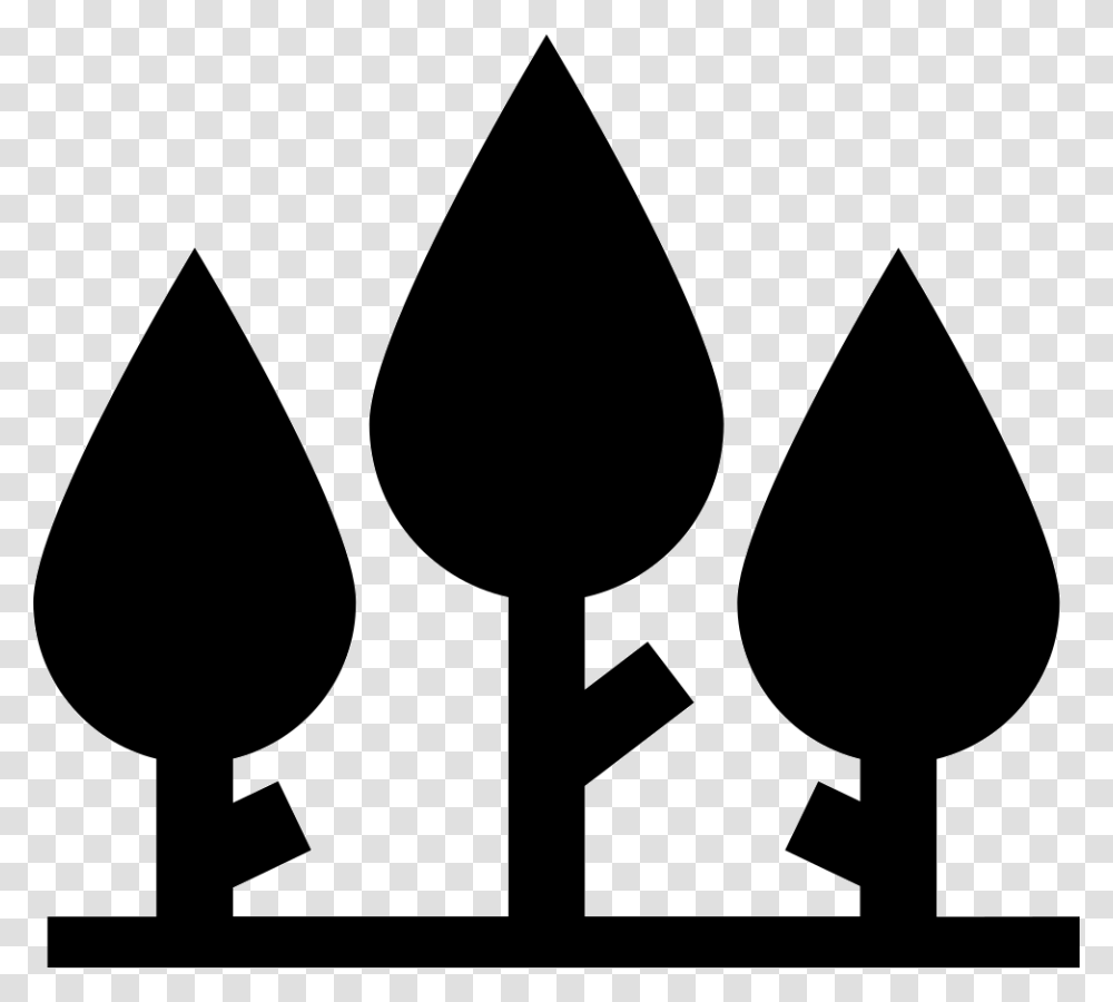 Trees Forest With Leaf Shape Forest Shape, Lamp, Emblem, Arrow Transparent Png