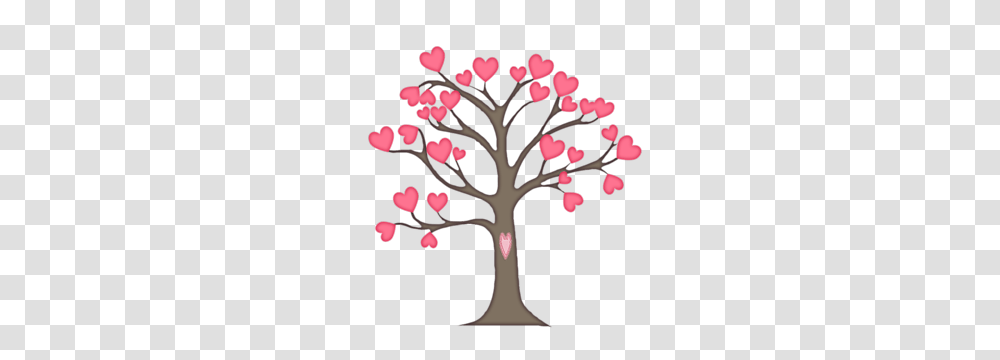 Trees Heart Tree Tree, Plant, Flower, Blossom, Cherry Blossom Transparent Png
