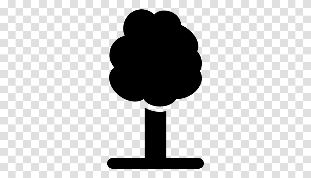 Trees Icon, Silhouette, Stencil, Hand Transparent Png