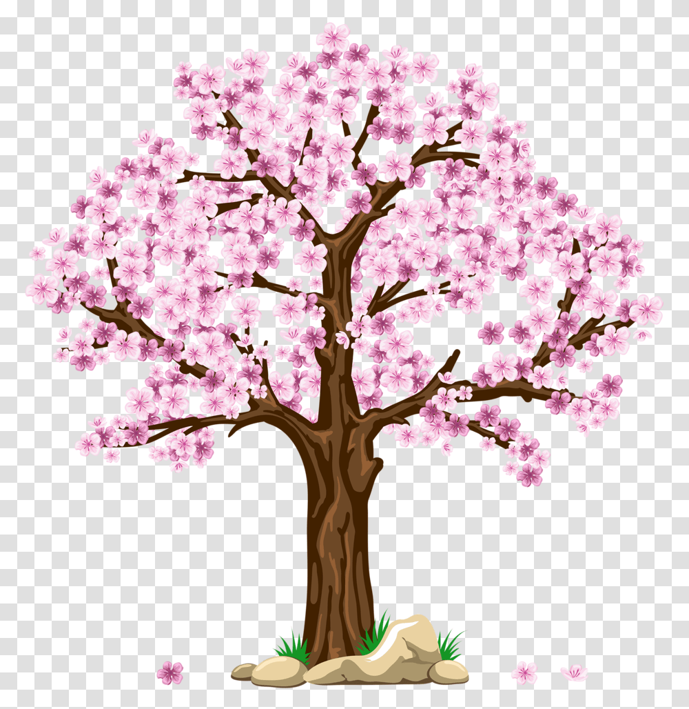 Trees In 4 Seasons, Plant, Cross, Cherry Blossom Transparent Png