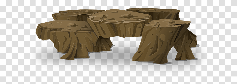 Trees Trunks Stumps Free Vector Graphic On Pixabay Solid, Furniture, Table, Tree Stump, Rock Transparent Png
