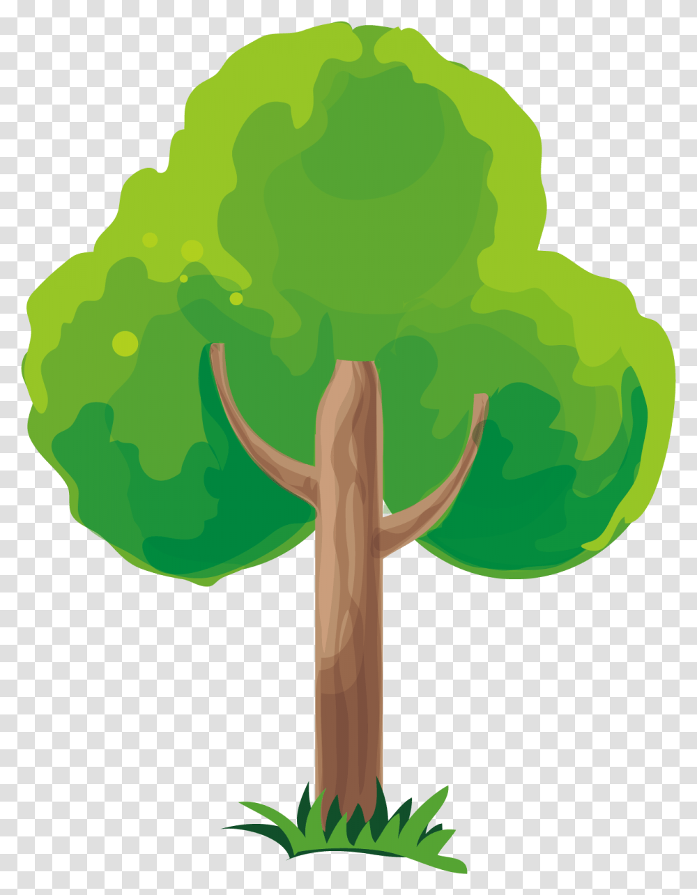 Trees Vector Material Background Tree Vector, Plant, Vegetable, Food, Cross Transparent Png