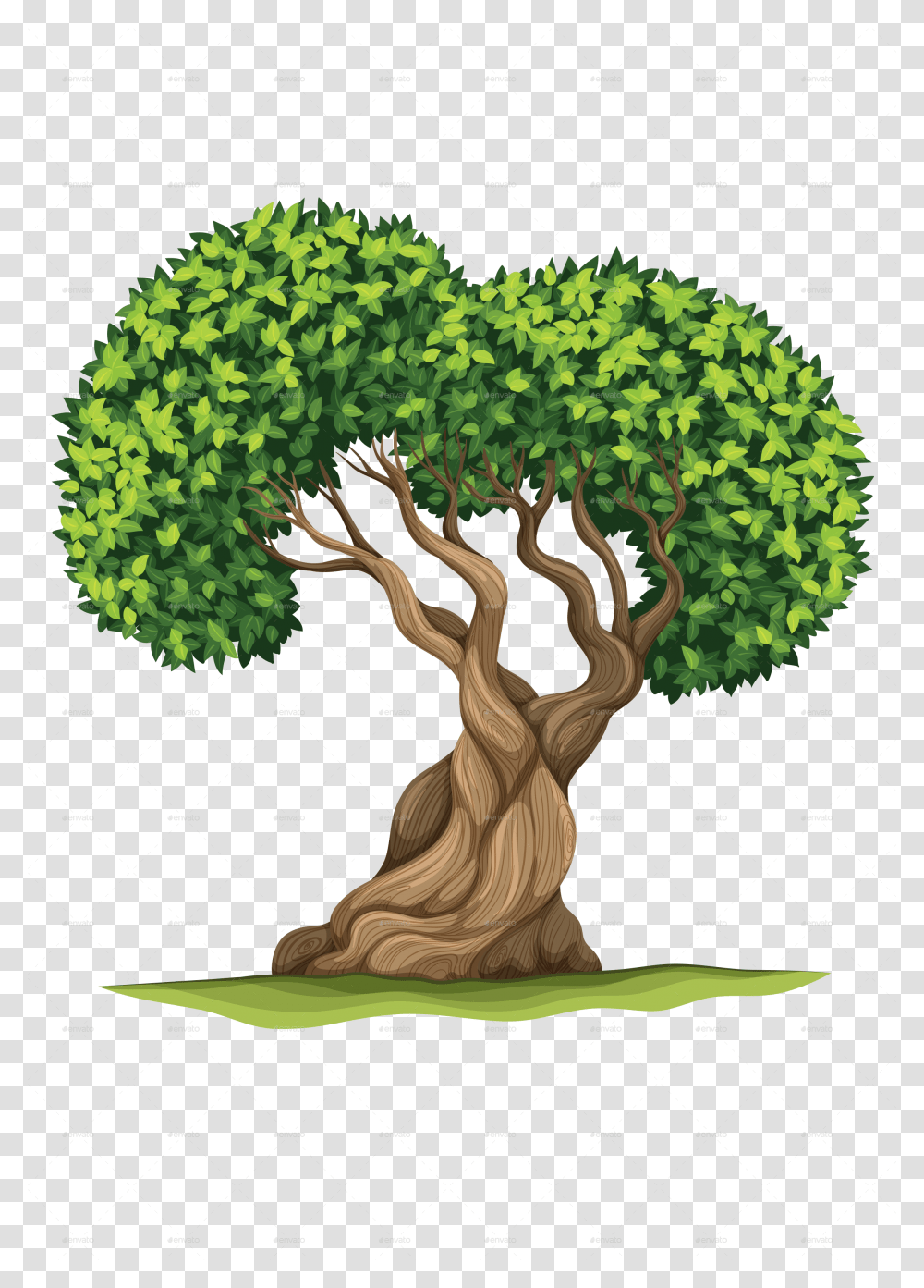 Trees Vectors Tree Leaves In Different Colours, Potted Plant, Vase, Jar, Pottery Transparent Png