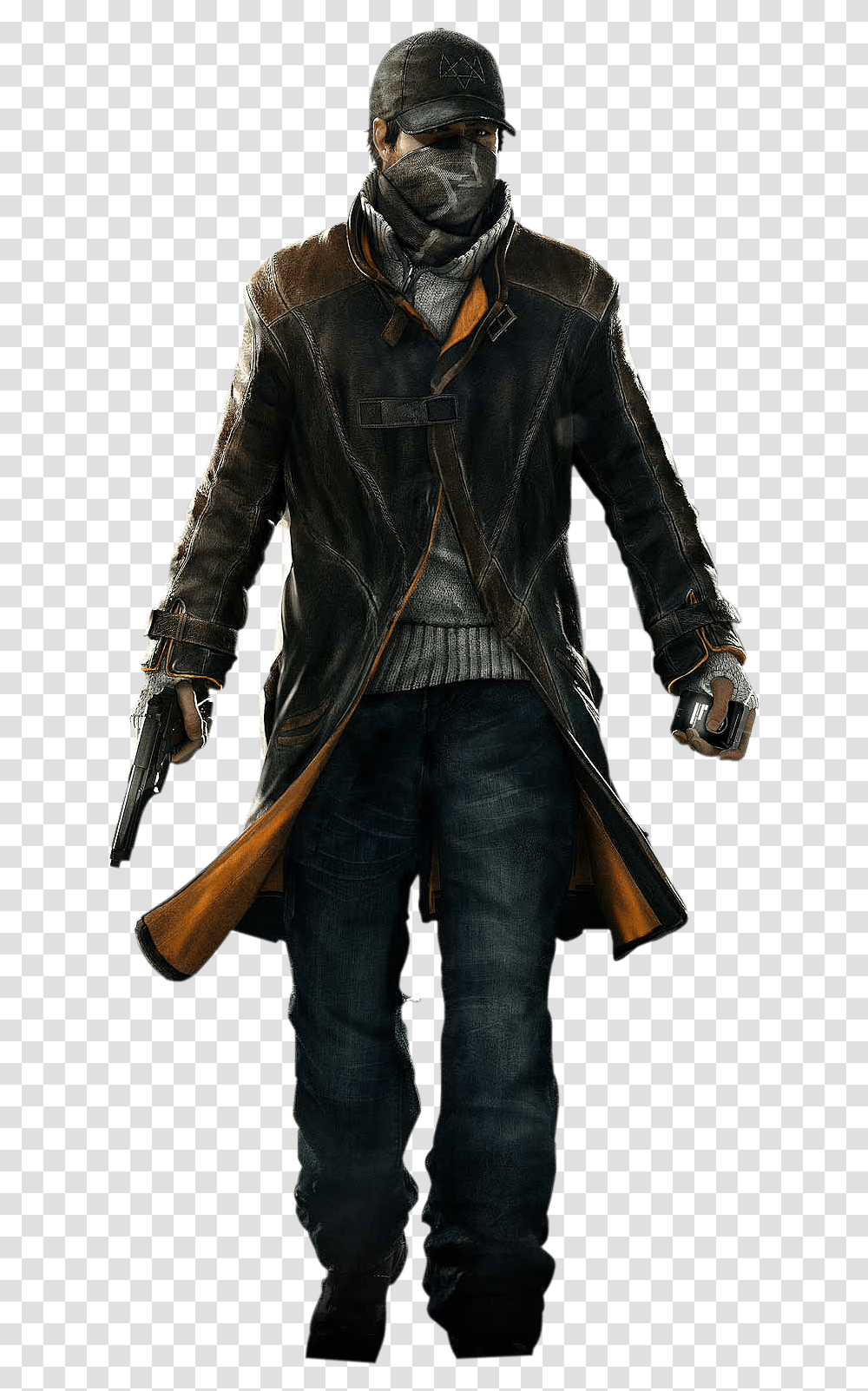 Trench Coat Watch Dogs, Apparel, Jacket, Person Transparent Png