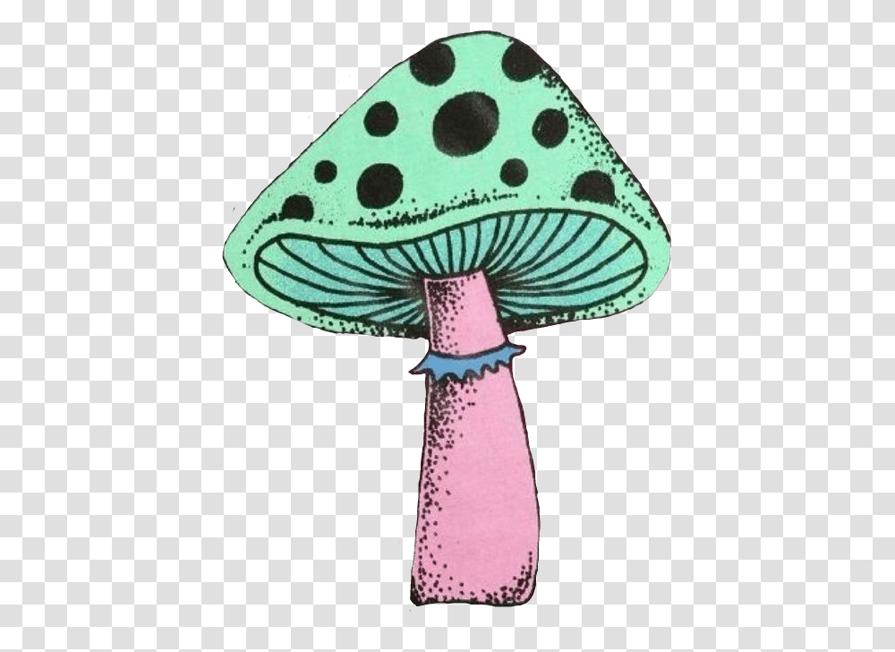 Trendy Mushroom Trippy Groovy Psychedelia Psychedelic Edible Mushroom, Plant, Cross, Agaric Transparent Png
